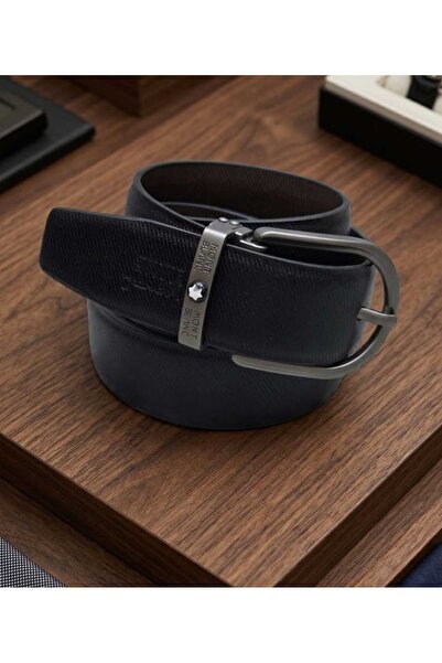 Clos Montblanc Horseshoe 35 mm Reversible Belt in Sartorial Leather
