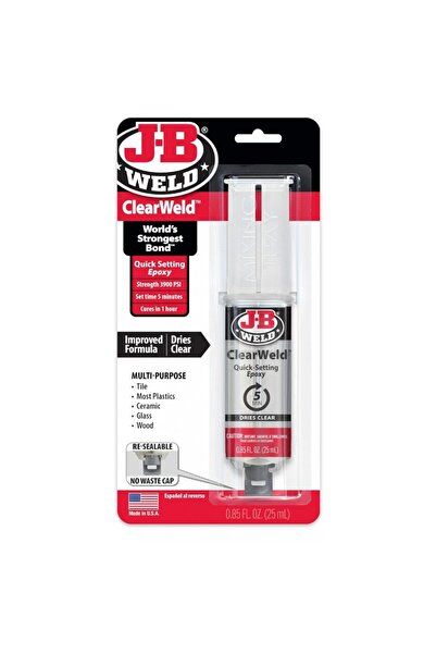 JB Weld J-B WELD CLEARWELD™ SYRINGE Διάφανη 25ml