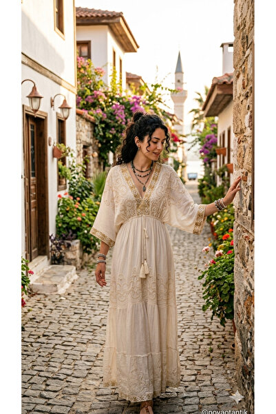 elite aura collectıon Aura Elegance v yaka elbise