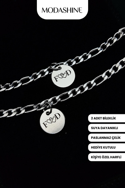 ModaShineShop İsim Baş Harfli Çift Bileklik 2’li – Kişiye Özel Sevgili Bilekl...