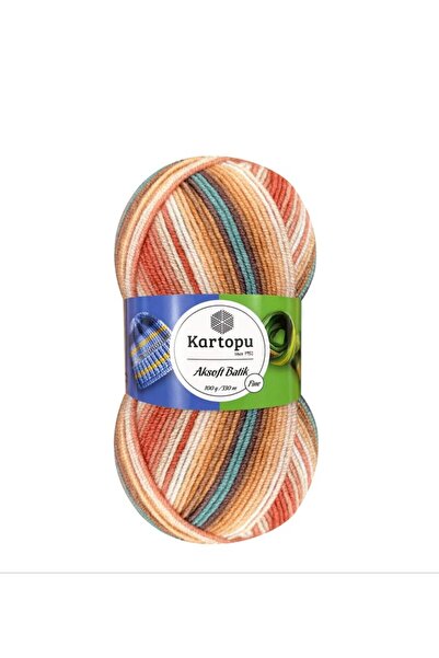 Kartopu Aksoft Batik El Örgü İpliği 100 Gr Renk No : B59228