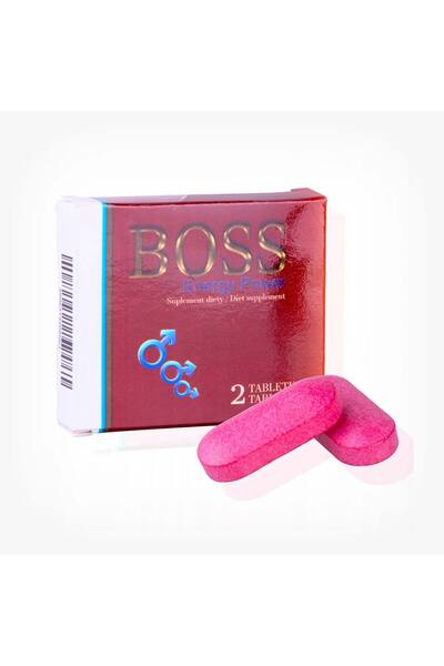 POWER Boss Energy Strong Erection Capsules, Red, 2 pcs