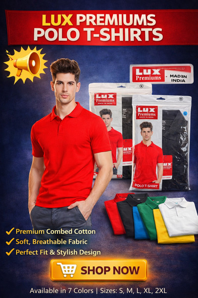 LUX PREMIUM POLO T-SHIRT WITHOUT POCKET
