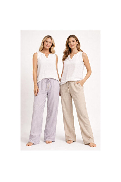 Türkiş Otantik Muslin Striped Hiking Pants