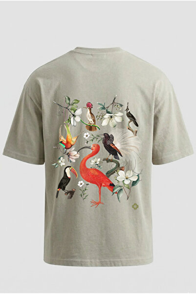 Dad&Children Unisex Arte Oversize T-Shirt Küf Mink