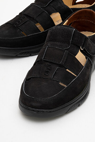 maximoda Мъжки летни отворени обувки от естествена кожа, с велкро, летни, от ...