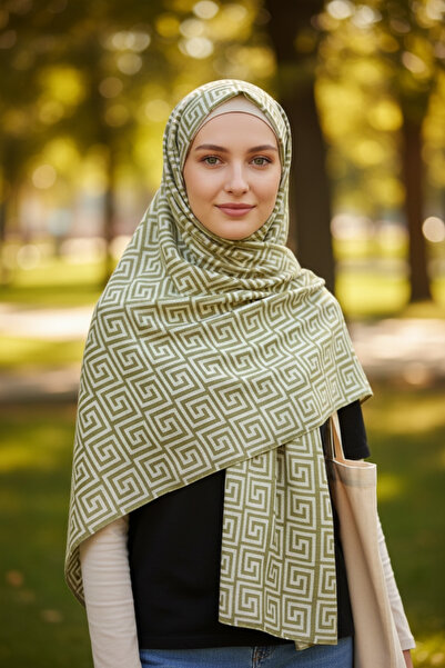 19V69 ITALIA Jacquard Model Series Shawl