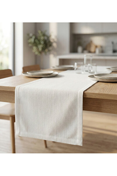 atak by atak home collection Etamin Desenli Japandi Masa Keten ( 35 x 100 ) K...