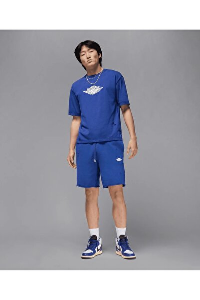 Nike Mj Air Jordan Rair Fleece Blue Men's Shorts - 100% Cotton / If1411-470