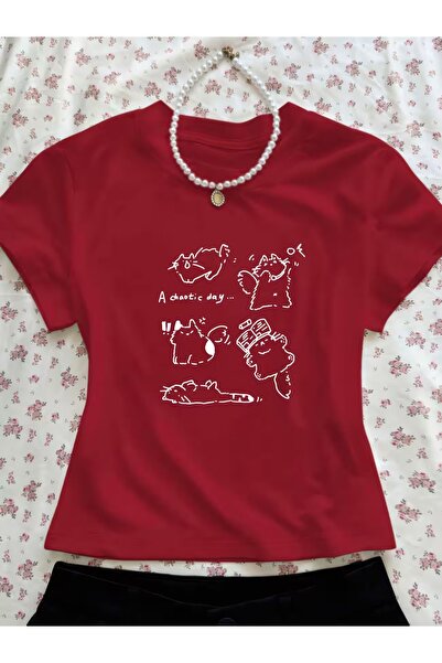 Toum Kemer Boy a Chaotic Day Crop Bluz