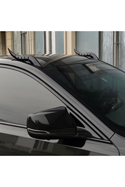 KOTO Araba Tavanı Ejderha Boynuzu Siyah Araç Aksesuar Dekor