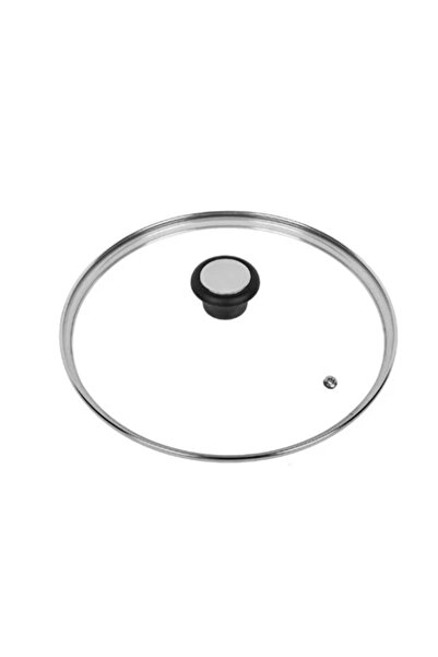 YENA Capac din sticla de oala cratita tigaie 26 cm cu bord din inox