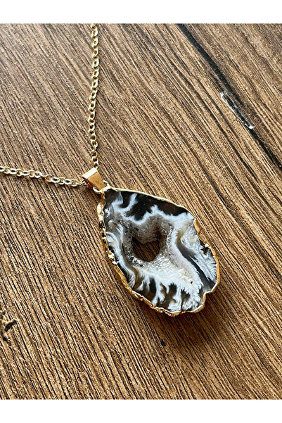 Büyük Hanım Irregular Gap Stone Design Necklace