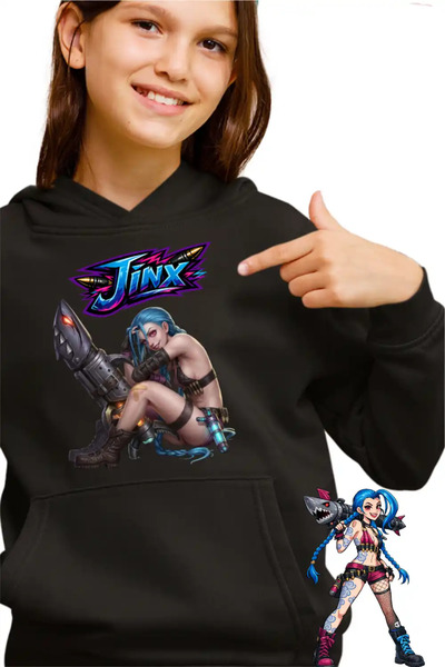 OEM Παιδικό Κοριτσίστικο Φούτερ Arcane Jinx Runeterra