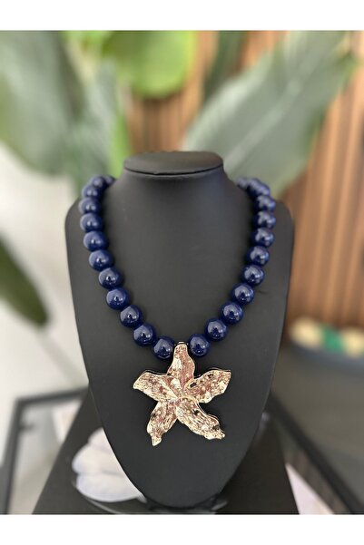 Rüya Flower Detail Bead Necklace