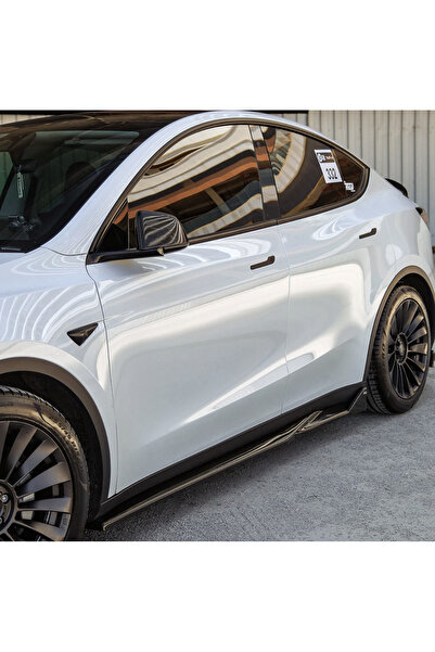 TMZ Garage Tesla Model Y 2020-2025 Yan Marşpiyel Piano Black Marşpiyel Eki Seti