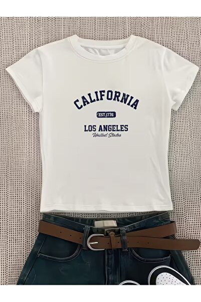 Toum Kemer Boy California Est 1776 Crop Blouse