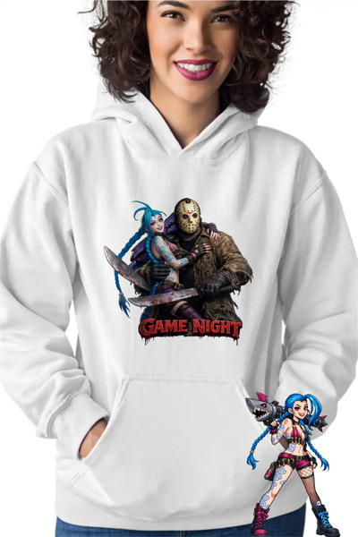 OEM Women's Hoodie Jinx Jason Voorhees Arcane Runeterra