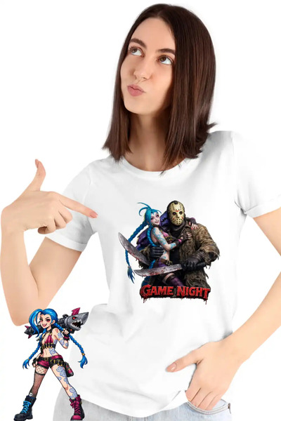 OEM Women's T-Shirt Jinx Jason Voorhees Arcane Runeterra