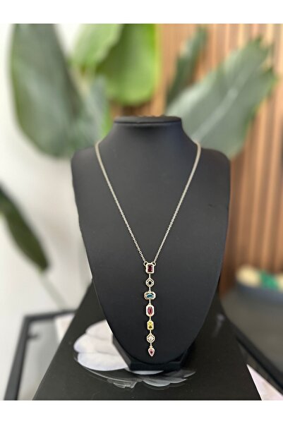 Rüya Y Necklace with Stones