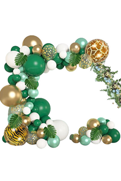 ANTADESIM Jungle Safari decorative balloon arch set of 91 pieces