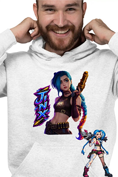 OEM Men's Hoodie Arcane Runeterra Jinx
