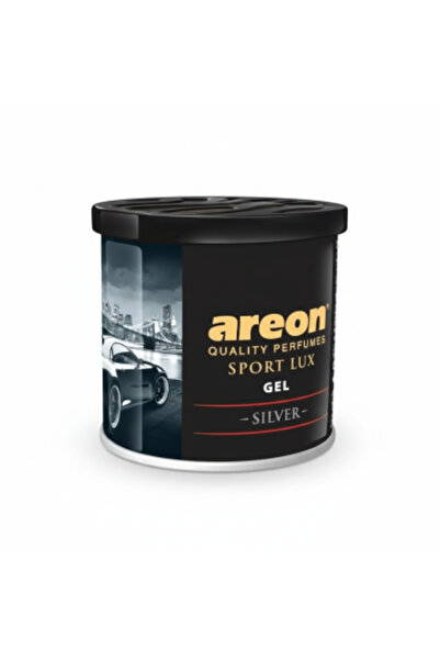 Areon Car Air Freshener Sport Lux Gel, Silver 80g