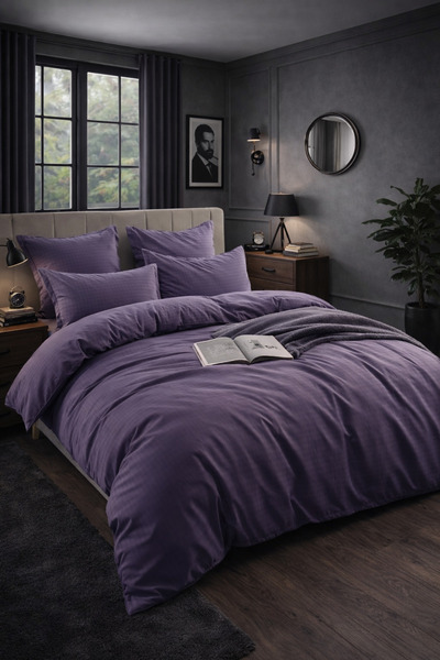 Casa Pucioasa Damask Finet Bed Linen 6 Pieces, Fitted Sheet, Damask Finet, Ho...