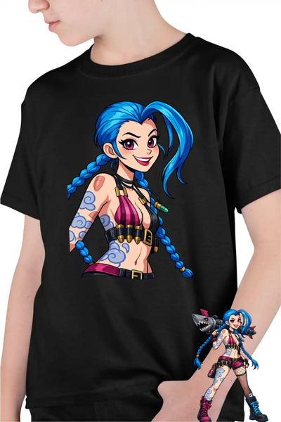 OEM Tricou Copii Baieti Jinx Arcane Runeterra