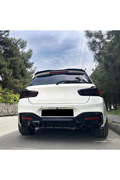 TMZ Garage BMW F20 1 Serisi 2015-2019 Arka Difüzör M Paket Uyumlu Piano Black...