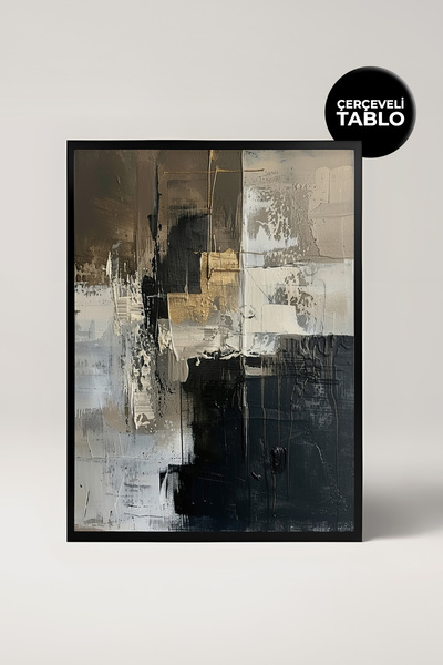 House Gorgeous Framed Abstract Decorative Painting, Living Room Wall Decor, T...