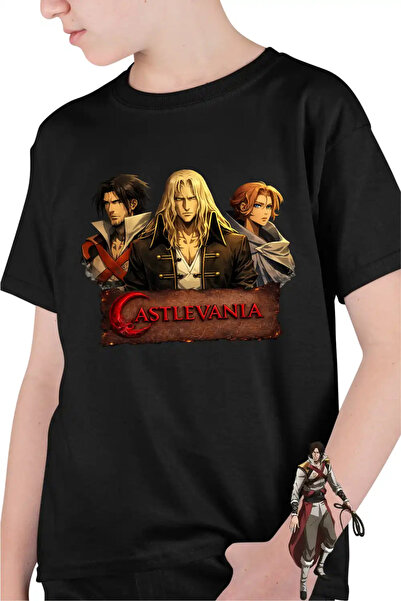 OEM Kids Boys Castlevania Trevor Alucard Sypha T-Shirt