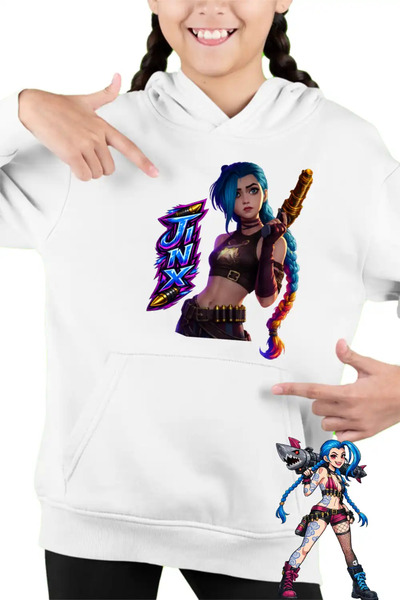 OEM Hanorac Copii Fete Arcane Runeterra Jinx