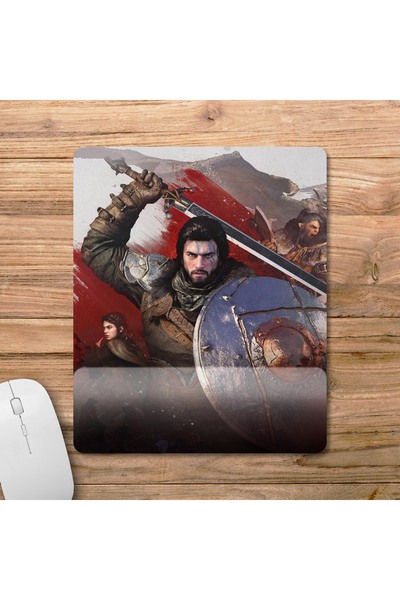 Pixxa Crimson Desert Mousepad with Wrist Support Model 2 - Rectangular