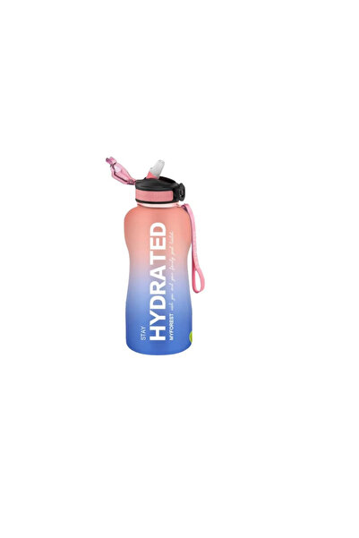 MYFOREST MyForest sports or hiking water bottle, 2.2 l, silicone, pink, blue