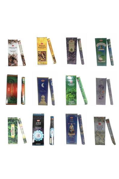 12 paket farklı aroma hem tütsü