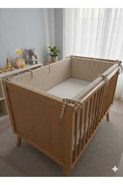 HMM DESİGN Montessori Beşik Yatak Kenar Koruma 90x190x35 Sünger Kalınlık 5cm ...