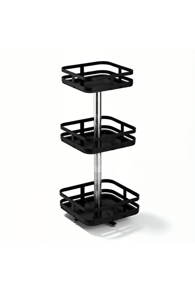 Generic 3 Tier Rotating Spice Rack Organizer, Adjustable Kitchen Storage Shel...