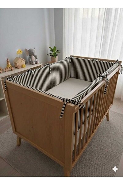 HMM DESİGN Montessori Beşik Yatak Kenar Koruma 90x190x35 Sünger Kalınlık 5cm ...