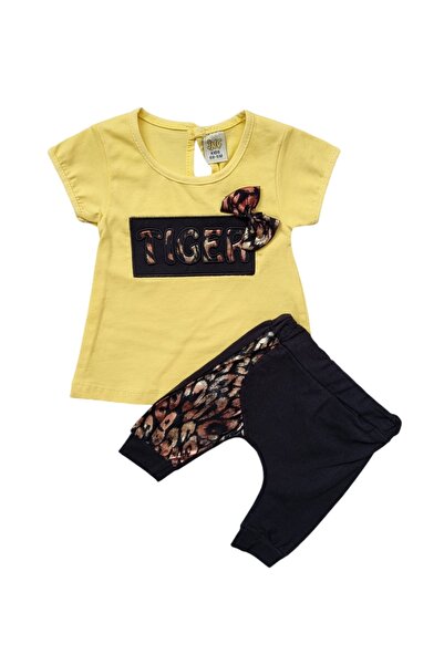 Miniworld Baby Set casual fetite de vara, tricou si pantaloni cu imprimeu, an...