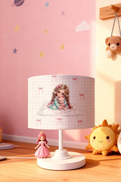 EVPANYA Princess's Ribbon Garden Patterned Children's Room Lampshade