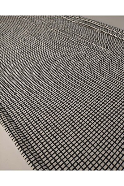 Kumaş Parça Țesătură din jerseu plisat în culorile negru și alb 150x300cm