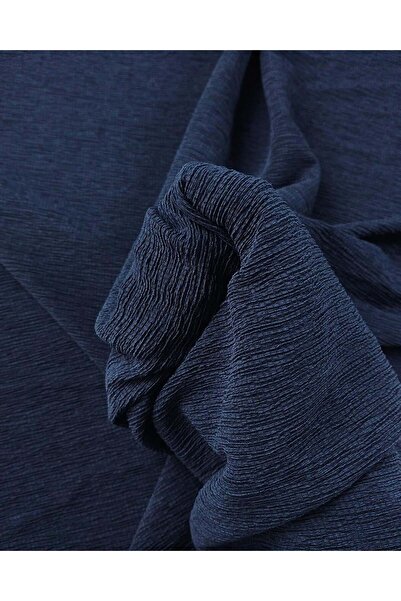 Kumaş Parça Țesătură din jerseu plisat în culoarea bleumarin 150x75cm