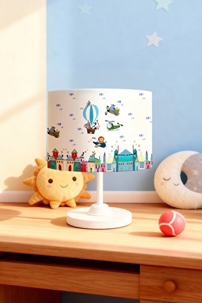 EVPANYA Aircraft Patterned Children's Room Lampshade