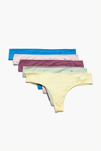 Paul Kenzie 5'li Kadın String Külot - Bloom