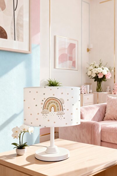 EVPANYA Mother Earth Rainbow Patterned Children's Room Lampshade