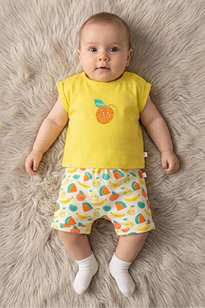 Hamleys Toddlers Girl 2 Piece Graphic Print Top And Shorts, Set, Multicolor