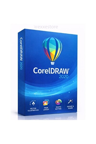 COREL Coreldraw Standard 2020 - 1 Pc Lifetime/Ömür Boyu Kalıcı Lisans