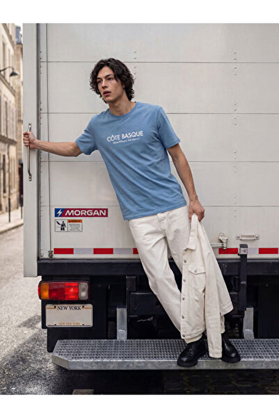 LC Waikiki Zero Roba Collar Printed Men's T-Shirt from Uzg Store for Style En...