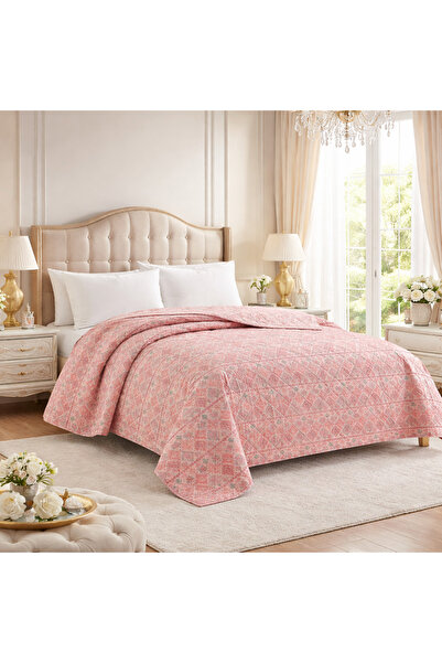 la lune home Bahar Serisi Çift Taraflı Çift Kişilik Çok Amaçlı Örtü 200x220 cm